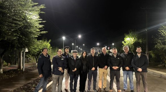 Inauguration of the new streetlights installed on Alfonso Olea Street